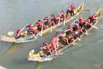 Tưng bừng ngày hội đua thuyền truyền thống trên sông Ngàn Phố