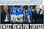 Everton kháng án trừ điểm thành công, leo mấy bậc trên bảng xếp hạng?
