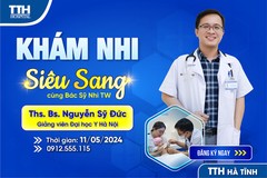  Cơ hội để trẻ em Hà Tĩnh được chuyên gia thăm khám sức khỏe