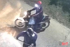 Camera ghi cảnh 2 đối tượng bắt trộm chó ở Hương Khê