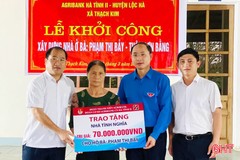 Khởi công xây dựng nhà ở cho gia đình đặc biệt khó khăn ở Lộc Hà