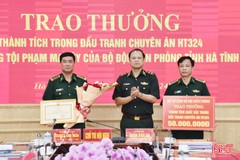 Trao thưởng thành tích phá chuyên án ma túy lớn cho BĐBP Hà Tĩnh