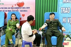 2 cán bộ công an Hà Tĩnh kịp thời hiến máu cứu bé sơ sinh