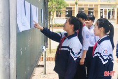 Kỳ thi tuyển sinh lớp 10 THPT ở Hà Tĩnh bắt đầu vào ngày 6/6