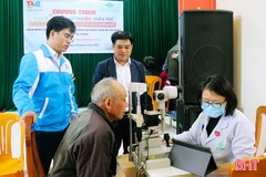 Khám, cấp phát thuốc miễn phí cho gần 100 người dân ở TP Hà Tĩnh