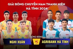 Giải Bóng chuyền nam thanh niên Hà Tĩnh: Nghi Xuân vs Agribank Hà Tĩnh