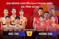 Trực tiếp Giải Bóng chuyền nam thanh niên Hà Tĩnh: Đức Thọ vs Hương Sơn