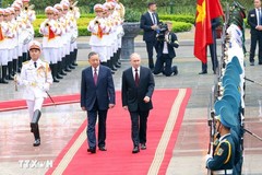 Lễ đón chính thức Tổng thống Liên bang Nga thăm cấp Nhà nước tới Việt Nam