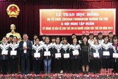 87 học sinh Đức Thọ nhận học bổng Dự án Zhi Shan
