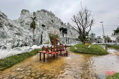 Chiêm ngưỡng hang đá Bê-lem “khổng lồ” từ hàng ngàn cây tre ở Hà Tĩnh