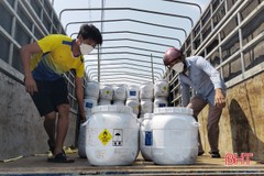 Hà Tĩnh cấp phát 41 tấn hóa chất phòng dịch bệnh thủy sản