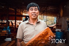 Ông Minh “mít” kể chuyện dựng nhà gỗ tiền tỷ