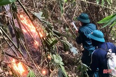 Tiếp tục xảy ra cháy rừng ở Hương Khê