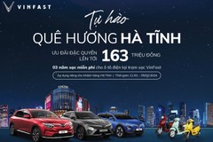 Cơ hội để khách hàng Hà Tĩnh dễ dàng sở hữu xe điện VinFast