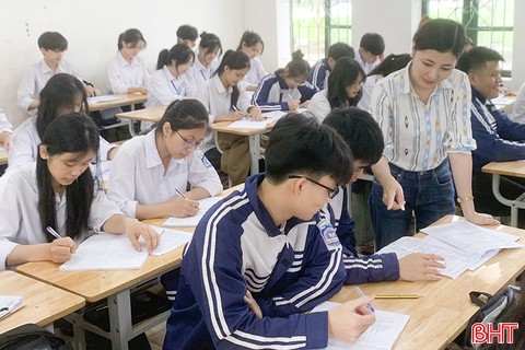 Gần 17.000 học sinh Hà Tĩnh tham gia kỳ thi thử tốt nghiệp THPT