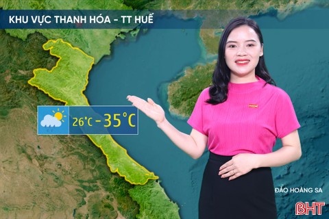 Dự báo thời tiết hôm nay 20/5: Khu vực Hà Tĩnh có mưa rào và dông rải rác