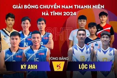 Trực tiếp Giải Bóng chuyền nam thanh niên Hà Tĩnh: Huyện Kỳ Anh vs Lộc Hà