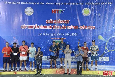 Bế mạc Giải Quần vợt Cúp Truyền hình Hà Tĩnh
