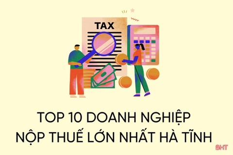 Top 10 doanh nghiệp nộp thuế lớn nhất Hà Tĩnh