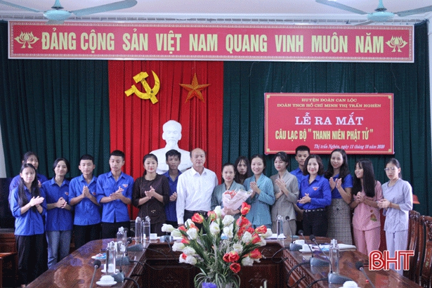 Tuổi trẻ Can Lộc lần đầu tiên ra mắt Câu lạc bộ “Thanh niên phật tử”