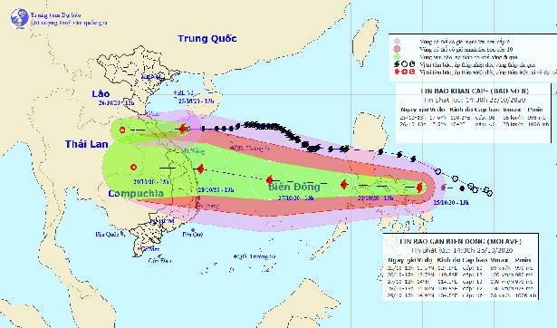 Cảnh báo gió mạnh, sóng lớn và nước dâng ở vùng biển Hà Tĩnh do bão số 8 