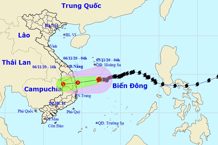 24h tới, bão số 10 suy yếu thành áp thấp nhiệt đới; khu vực Hà Tĩnh có mưa