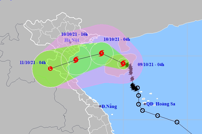 Dự báo bão số 7 gây mưa lớn ở khu vực Hà Tĩnh