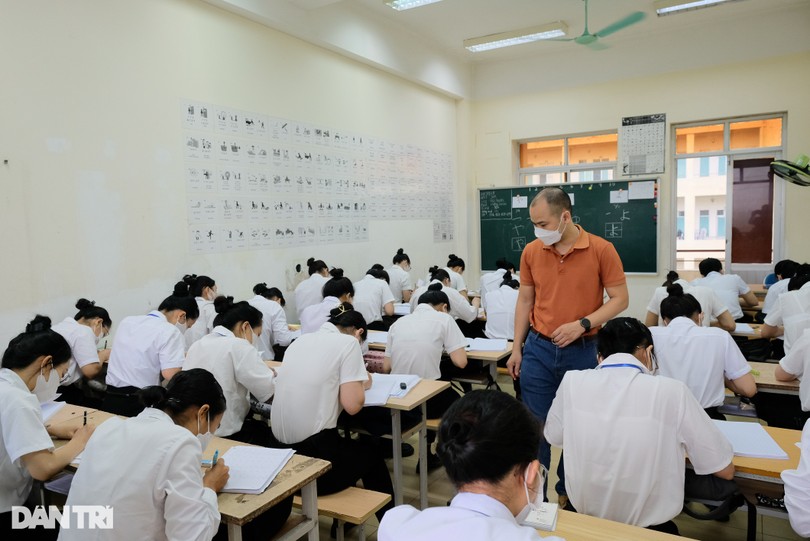 Lớp đào tạo tiếng Nhật tại Đông Anh, Hà Nội (Ảnh: Gia Đoàn).